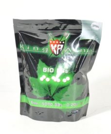 1 Kg Billes Airsoft Bio 0.20 g blanches King Arms