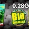 1 Kg Billes Airsoft Bio 0.28 g blanches G&G