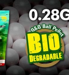 1 Kg Billes Airsoft Bio 0.28 g blanches G&G