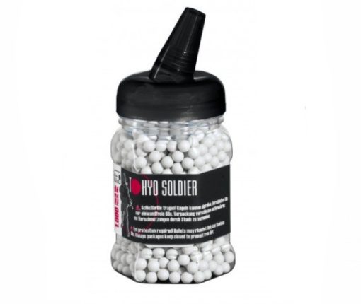 1000 Billes Airsoft 0.20 g blanches Tokyo Soldier