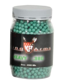 2000 Billes Airsoft 0.36 g vertes King Arms