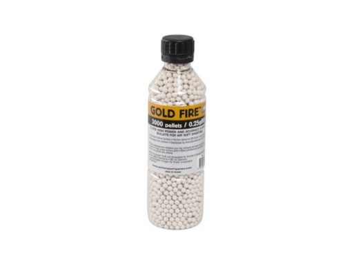 3000 Billes Airsoft 0.25 g blanches GoldFire