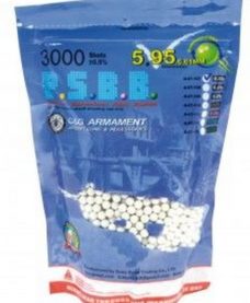 3000 Billes Airsoft 0.28 g blanches G&G