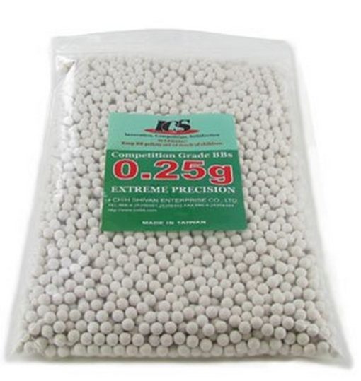 4000 Billes Airsoft Blanches 0.25 g ICS