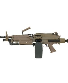 Mitrailleuse M249 PARA metal Tan AEG A&K