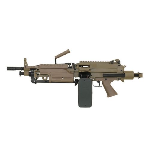 Mitrailleuse M249 PARA metal Tan AEG A&K