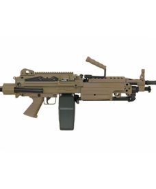 Mitrailleuse M249 PARA metal Tan AEG A&K