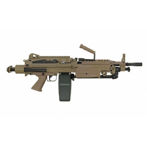 Mitrailleuse M249 PARA metal Tan AEG A&K