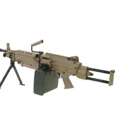 Mitrailleuse M249 PARA metal Tan AEG A&K