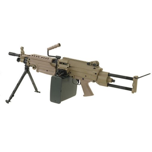 Mitrailleuse M249 PARA metal Tan AEG A&K