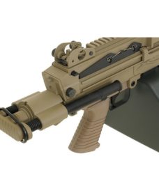 Mitrailleuse M249 PARA metal Tan AEG A&K