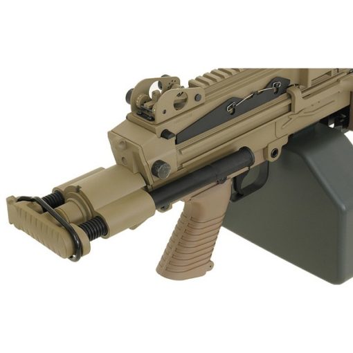 Mitrailleuse M249 PARA metal Tan AEG A&K