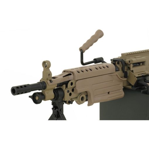 Mitrailleuse M249 PARA metal Tan AEG A&K