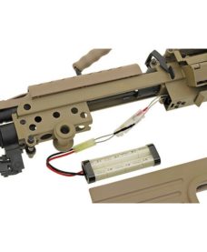 Mitrailleuse M249 PARA metal Tan AEG A&K