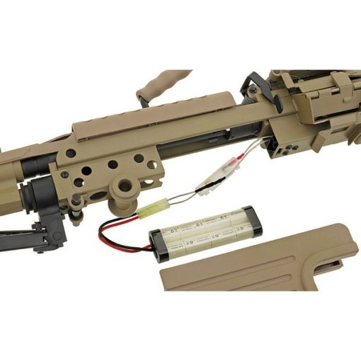 Mitrailleuse M249 PARA metal Tan AEG A&K