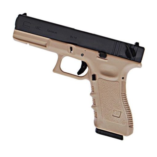 Pistolet G17 Gen4 -GenIV GBB Culasse métal Tan WE