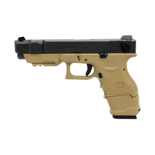 Pistolet G26C Adv Gen 3 III GBB Tan WE