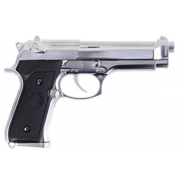 Réplique WE M9 S Full Metal Chrome GBB