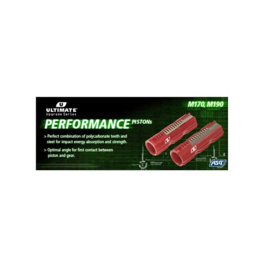 Piston renforcé polycarbonate M170 rouge