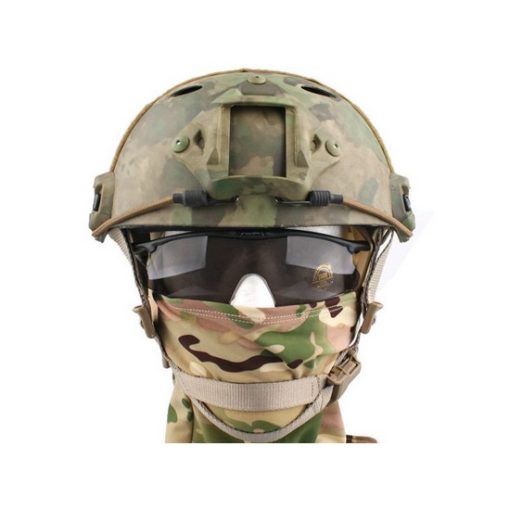 Casque tactique Airsoft FAST PJ Molette Atacs Foliage