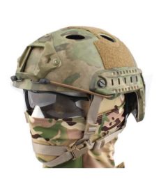 Casque tactique Airsoft FAST PJ Molette Atacs Foliage