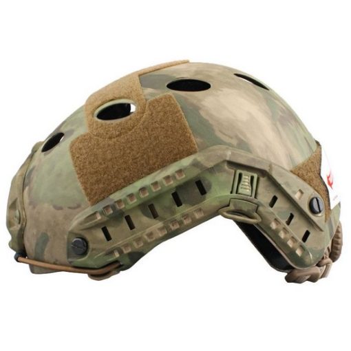 Casque tactique Airsoft FAST PJ Molette Atacs Foliage