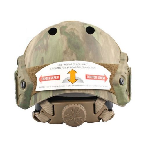 Casque tactique Airsoft FAST PJ Molette Atacs Foliage