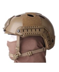 Casque tactique Airsoft FAST PJ Molette Dark Earth