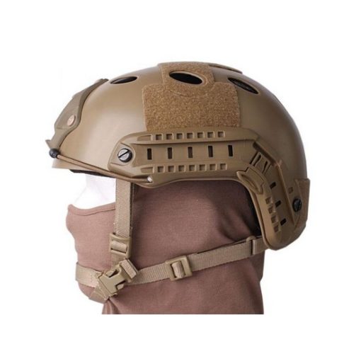 Casque tactique Airsoft FAST PJ Molette Dark Earth