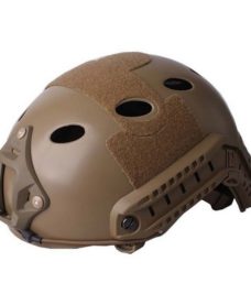 Casque tactique Airsoft FAST PJ Molette Dark Earth