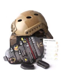 Casque tactique Airsoft FAST PJ Molette Dark Earth