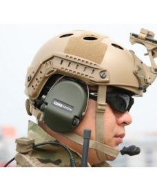 Casque tactique Airsoft FAST PJ Molette Dark Earth