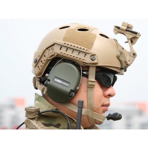 Casque tactique Airsoft FAST PJ Molette Dark Earth