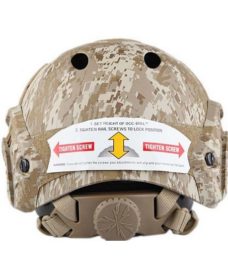 Casque tactique Airsoft FAST PJ Molette Digital Desert