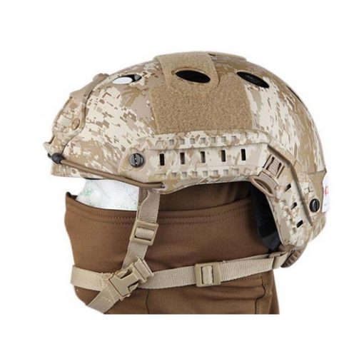 Casque tactique Airsoft FAST PJ Molette Digital Desert