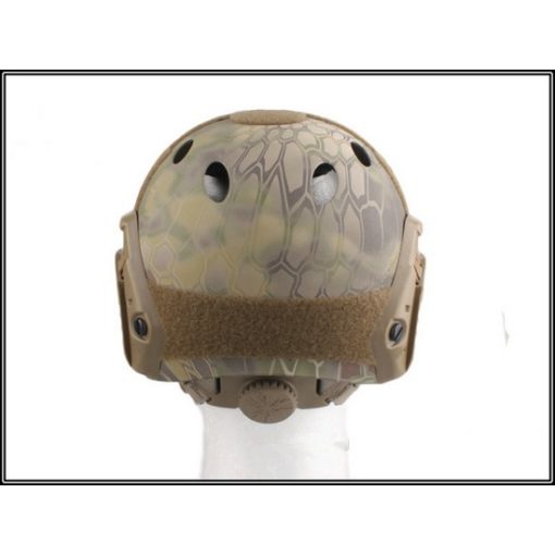 Casque tactique Airsoft FAST PJ Molette Kryptek Highlander