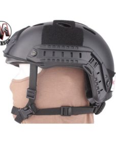 Casque tactique Airsoft FAST PJ Molette Noir