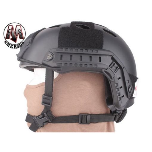 Casque tactique Airsoft FAST PJ Molette Noir