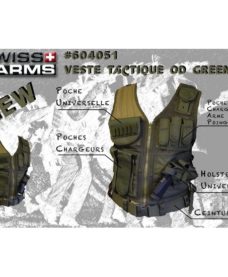 Gilet tactique Airsoft BT4 olive Swiss Arrms