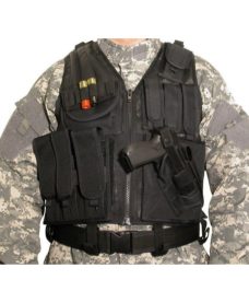 Gilet tactique BT4 Airsoft Noirr Swiss Arrms