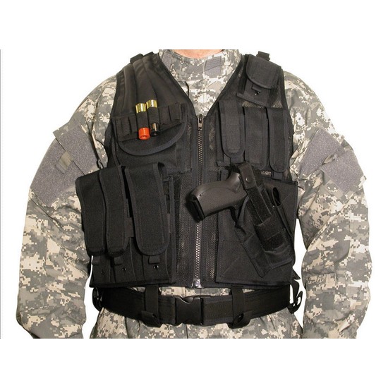 Gilet tactique BT4 Airsoft Noirr Swiss Arms