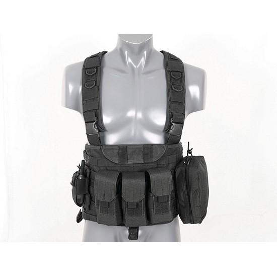 Gilet tactique noir Airsoft DUKE Commando Recon