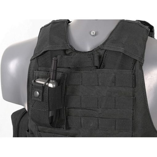 Gilet tactique noir Airsoft DUKE Multipoches