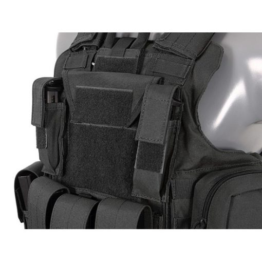 Gilet tactique noir Airsoft DUKE Multipoches