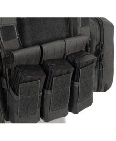 Gilet tactique noir Airsoft DUKE Multipoches