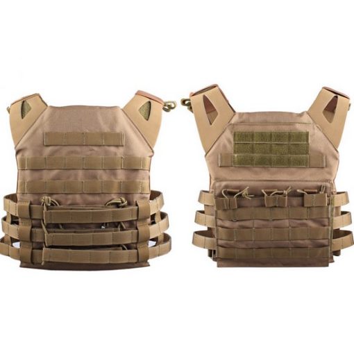 Gilet tactique tan Airsoft JPC avec plaques Emerson