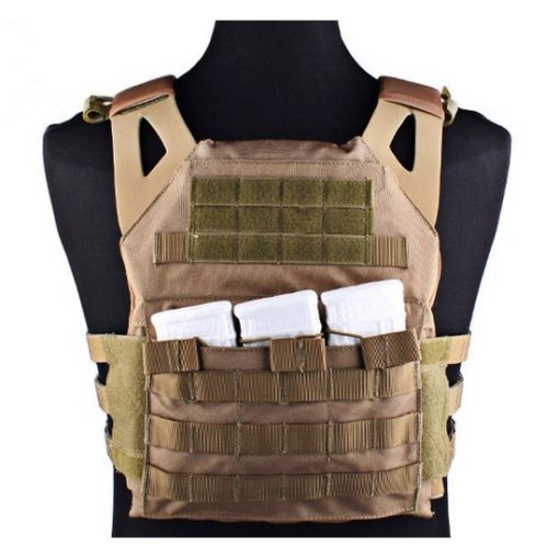 Gilet tactique tan Airsoft JPC avec plaques Emerson