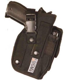 Holster ceinture Airsoft ambidextre noir