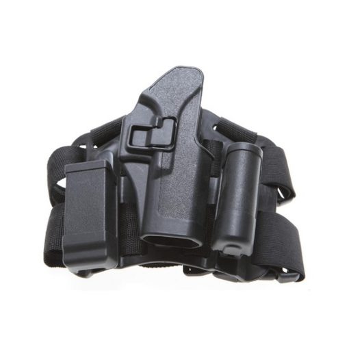 Holster cuisse Glock noir Airsoft CQC rigide droitier