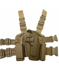 Holster cuisse M92 Beretta tan Airsoft CQC rigide